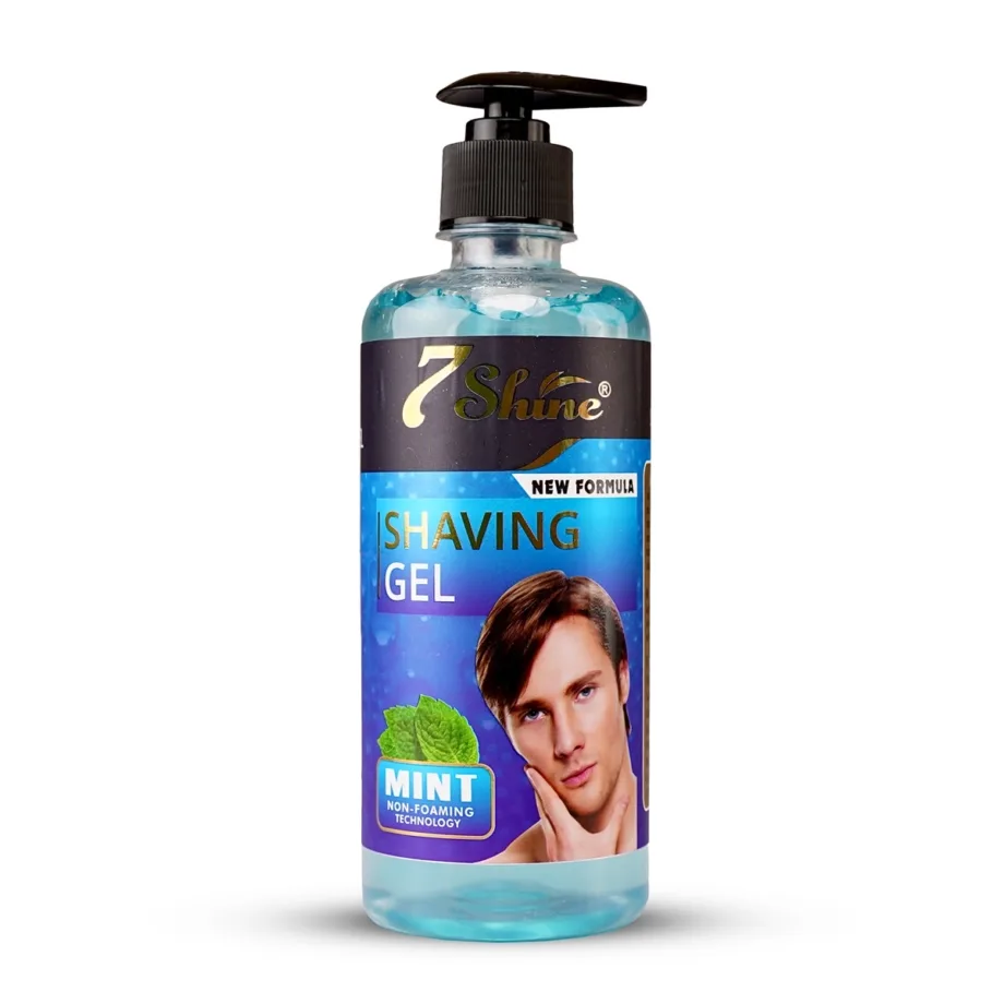 7 Shine Shaving Gel (Mint) 500ml - Pump