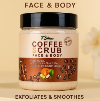 7 Shine Coffee Face and Body Scrub | 550g XL Size
