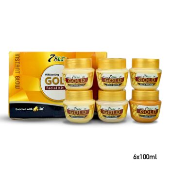 7 Shine Gold Facial Kit | 6x100ml Small | Instant Glow