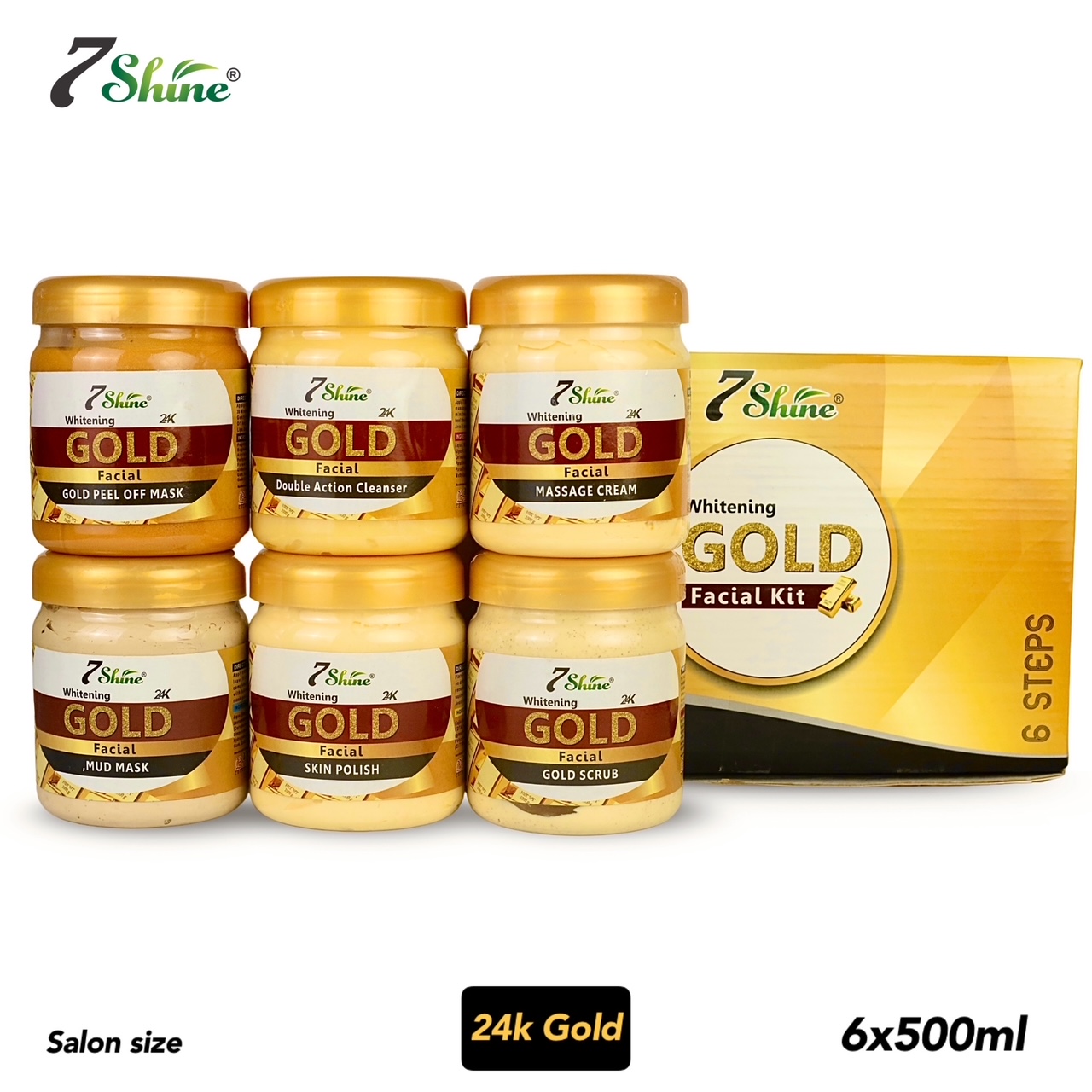 7 Shine Gold Facial Kit | Parlour Pack | Instant Glow