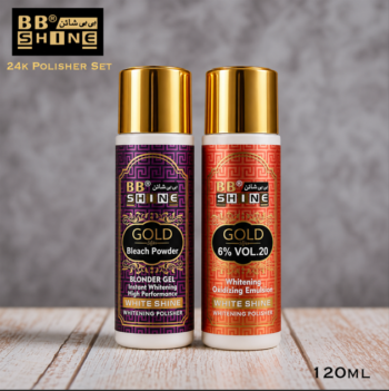 BB Shine Gold Skin Polisher 24K – Vol 20 Developer, Bleach Powder (Blonder Gel)