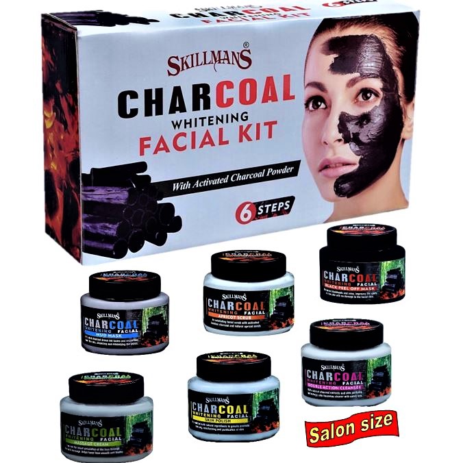 Skillmans Charcoal Facial Kit | Large (6x300ml)