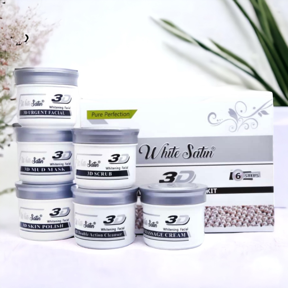 White Satin 3D Facial Kit | HD Glow