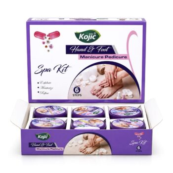 Kojic Manicure Pedicure Spa Kit (6x100ml) Mani Pedi with Bleach