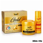 Kojic 24k Gold Bleach Creme | with Accelerator powder | Salon size 300ml