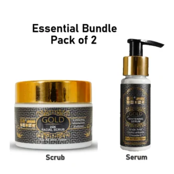 Essential bundle - BB Shine 24K Gold Facial Scrub + 24k Whitening Serum